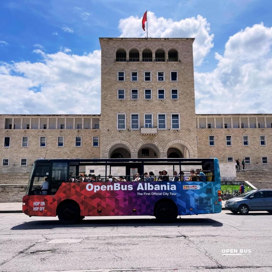 Open Bus Albania: Tani mund të vizitosh Tiranën me autobus të hapur shëtitës - travelBIZ